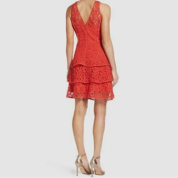 Adelyn Rae Red Lace Sun‎ Dress | Women’s Size Medium - Picture 2 of 13